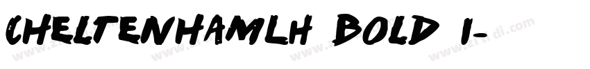 CheltenhamLH Bold I字体转换